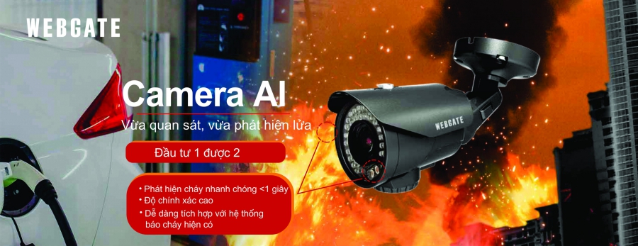 Giải Pháp Camera Phát Hiện Cháy AI Từ Webgate – An Toàn Tối Đa Cho Nhà Xưởng, Kho Bãi Và Trạm Xăng