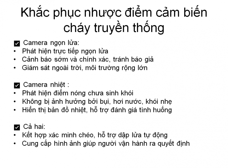 GIẢI PHÁP PHÁT HIỆN CHÁY CHO KHO QUÂN SỰ