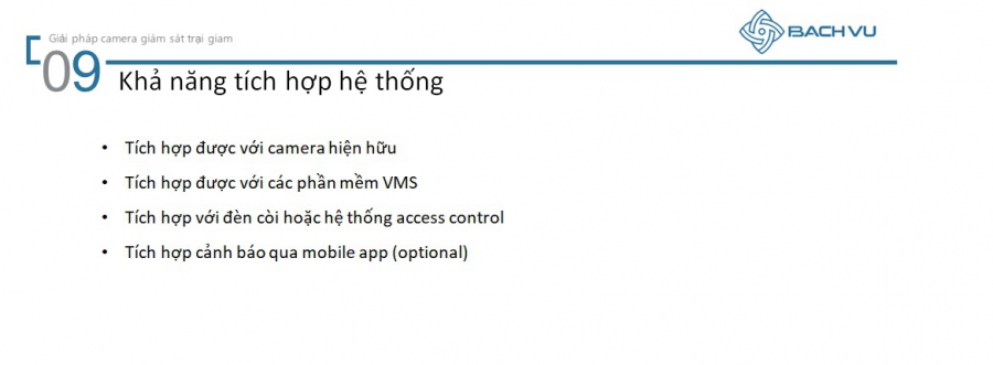 Giải pháp camera an ninh trại giam