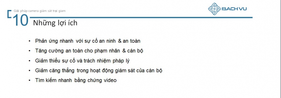 Giải pháp camera an ninh trại giam