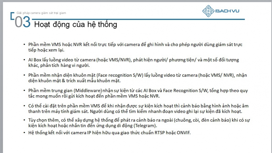 Giải pháp camera an ninh trại giam