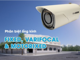 Phân biệt các loại ống kính camera quan sát: fixed, varifocal và motorized